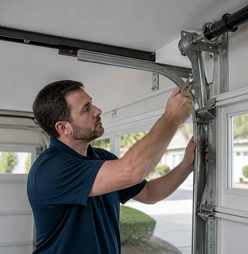 Off Track Door Repair in Montverde